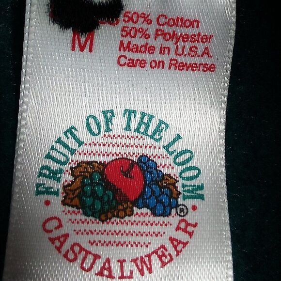 NWT Vintage Fruit of the Loom Blank Crewneck Sweatshirt Teal - Picture 3 of 5